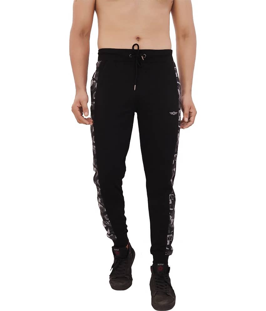 Force NXT - Black Cotton Men's Joggers ( Pack of 1 )