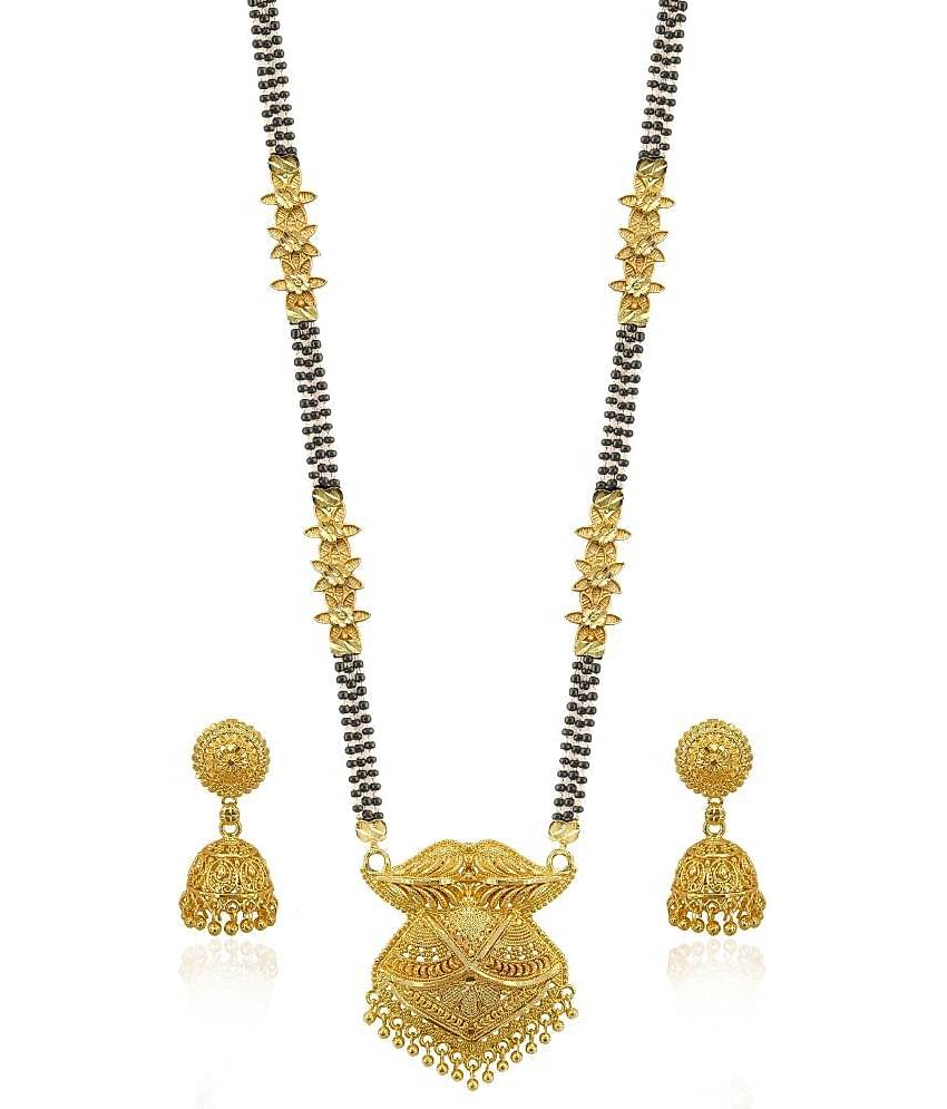 MGSV set Combo Of mangalsutra necklace set pendant with earrings