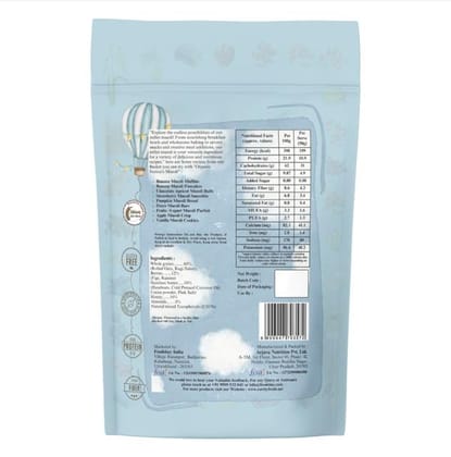 Organic Nation 25gm Muesli with Figs & Honey | Nutritious Breakfast Bliss | Premium Organic Muesli | Figs & Honey Muesli Delight | Healthy and Delicious Muesli 300g