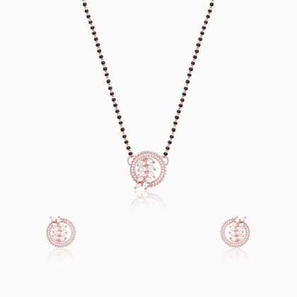 Rose Gold Periwinkle Mangalsutra Set