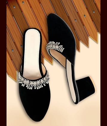 Altek Black Women's Slip On Heels
