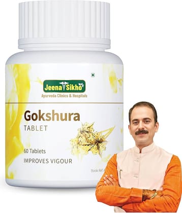 Jeena Sikho Gokshura Tablet | Improves Overall Wellness & Gut Health, 60 Tablets