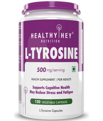 HEALTHYHEY NUTRITION L-Tyrosine - 120 Capsules 500 mg