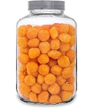 CROCO JAR - White Glass Food Container ( Pack of 1 )