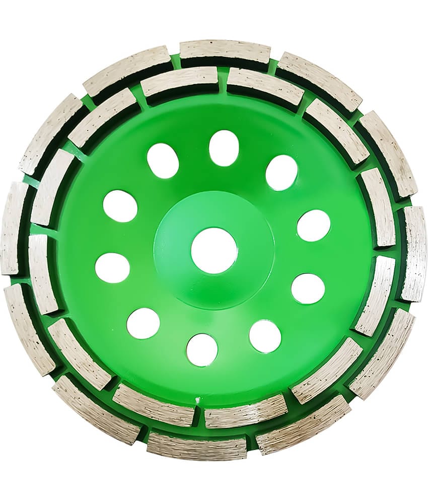 7 Inch Double Row Diamond Grinding Wheel - Concrete Stone Ceramic Turbo Grinding Cup Wheel