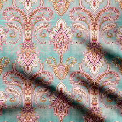 Gentle Flow Print Fabric-Cotton