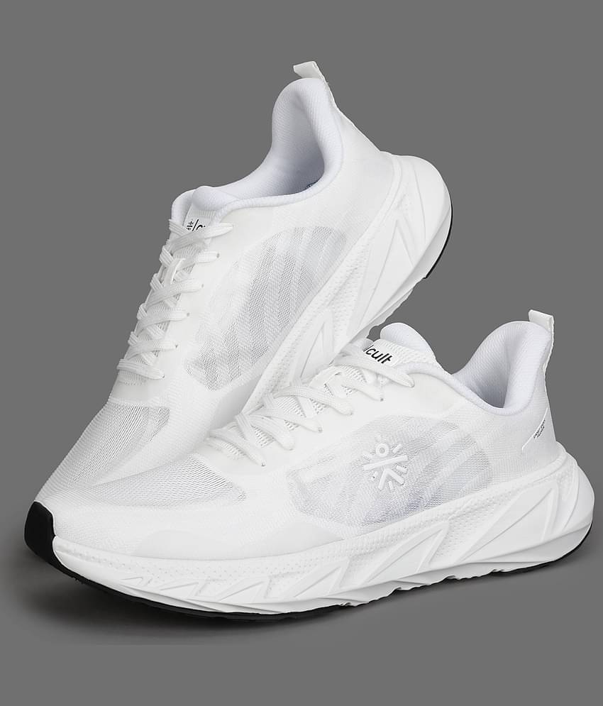 Cult StridePulse White Men's Sports Running Shoes