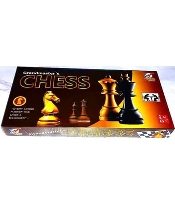 PETERS PENCE Grand Master Chess Strategy & War Games Board Game For Kids (15 Inches)) 4 cm Chess Board