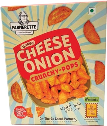 Farmerette Jowar pops - Cheesey onion  - 55g