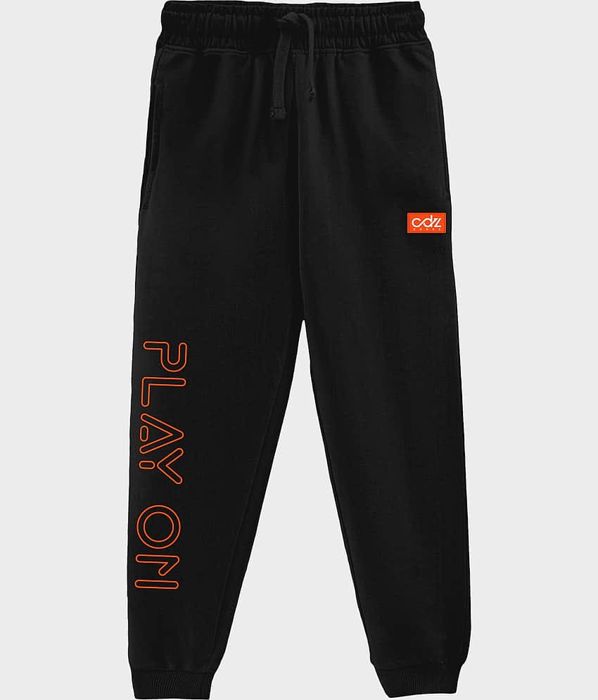 CODEZ Pack of 1 Boys Cotton Blend Trackpant ( Black )