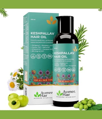 Avimee Herbal Keshpallav Hair Oil ,Promotes Hair Growth 100ml (Pack of 1)