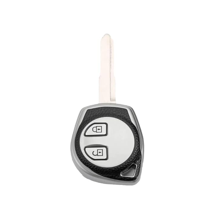 Soft Premium TPU Leather Pattern Styling Car Remote Key Cover Case Compatible for Suzuki 2 Button Smart Key for Swift Baleno S-Cross Dzire WagonR SX4 Ritz