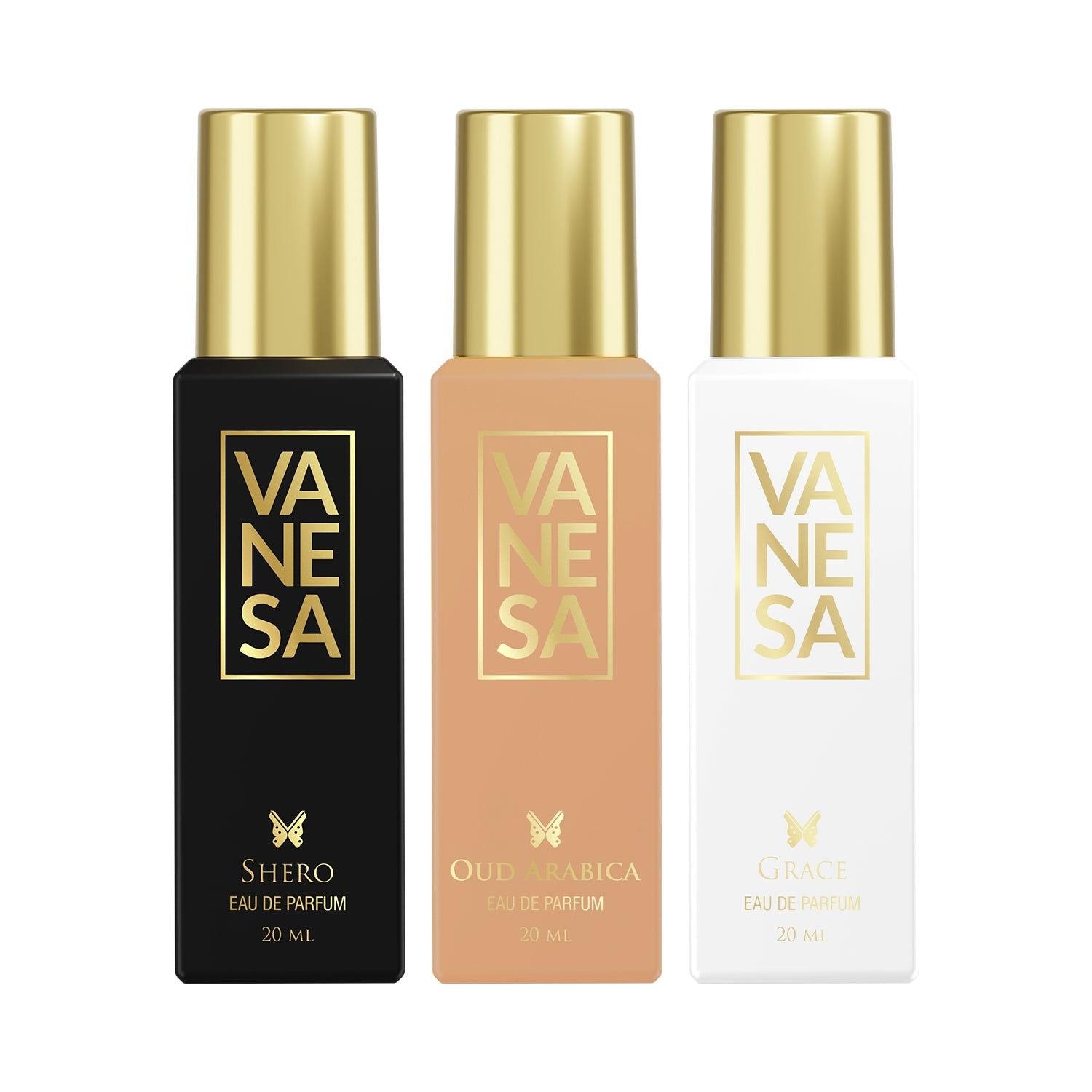 Vanesa Pack of 3 Perfume (Shero + Oud Arabica + Grace) - 20ml Each