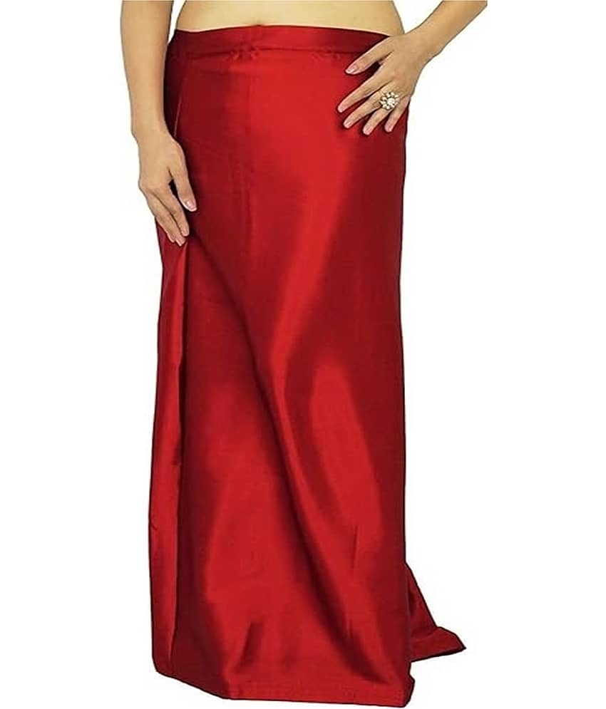 JTG enterprises Red Satin Petticoat - Single
