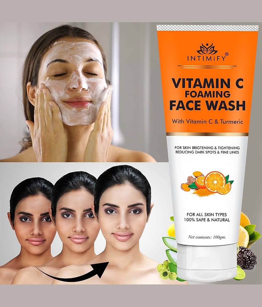Intimify Vitamin C Oil Removal Face Wash, Tan Removal, Skin Brightening Face Wash, 100 Gms