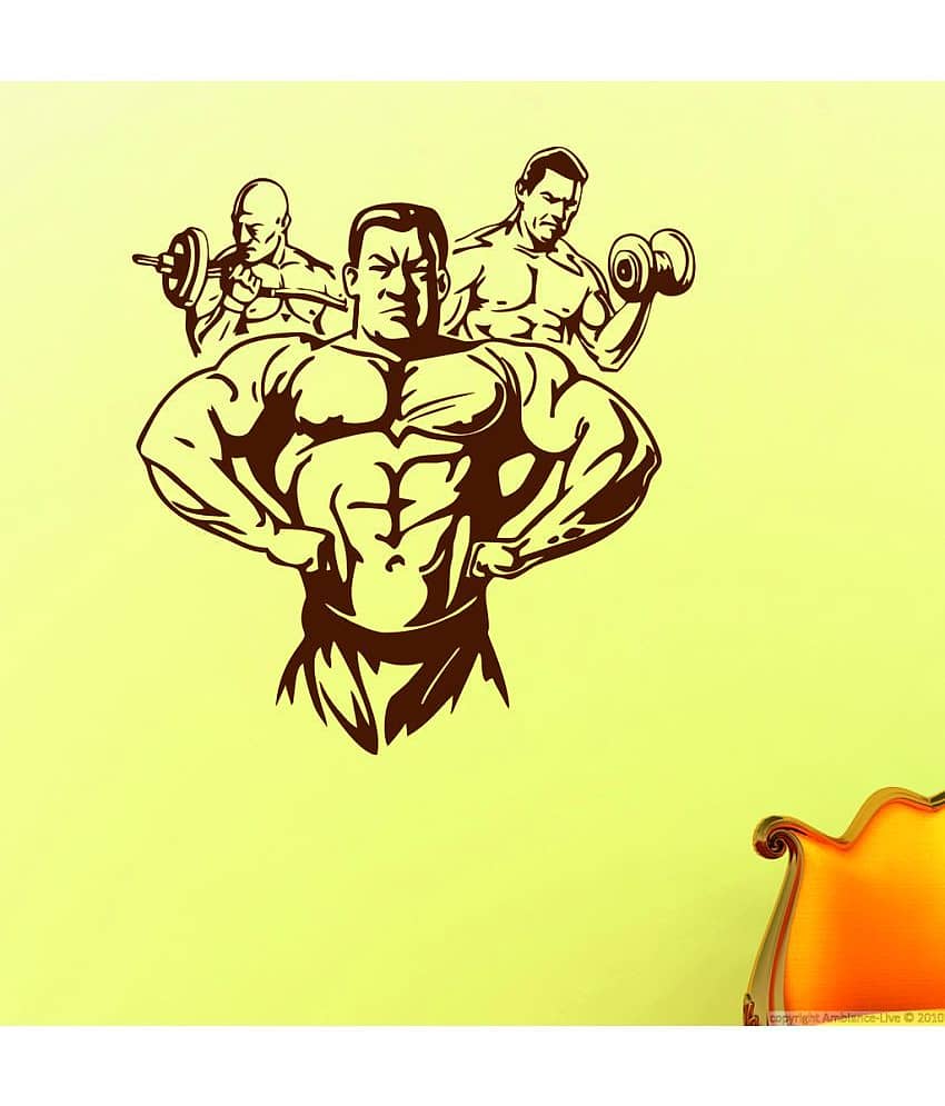 Decor Villa Gym Man Vinyl Wall Stickers
