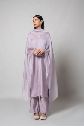 Wisteria Purple Kurta Set-XS