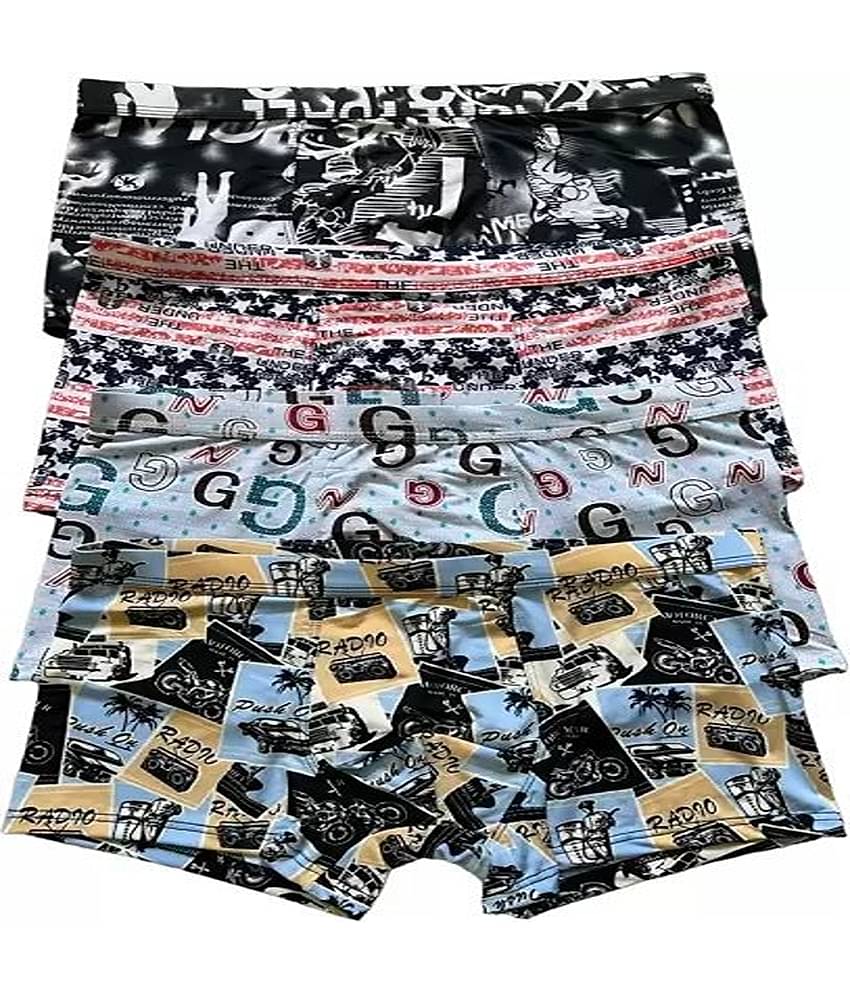 Cavenders Pack of 3 Nylon Trunks For Men's ( Multicolor )