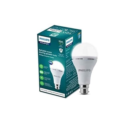 Philips Stellar Bright Rechargeable Emergency Inverter LED Bulb, B22 10 Watts
