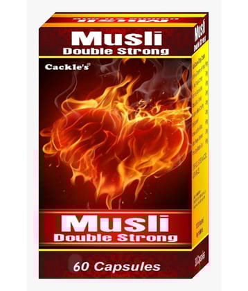 Cackle's Musli Double Strong Capsule, Pack of 60 no.s