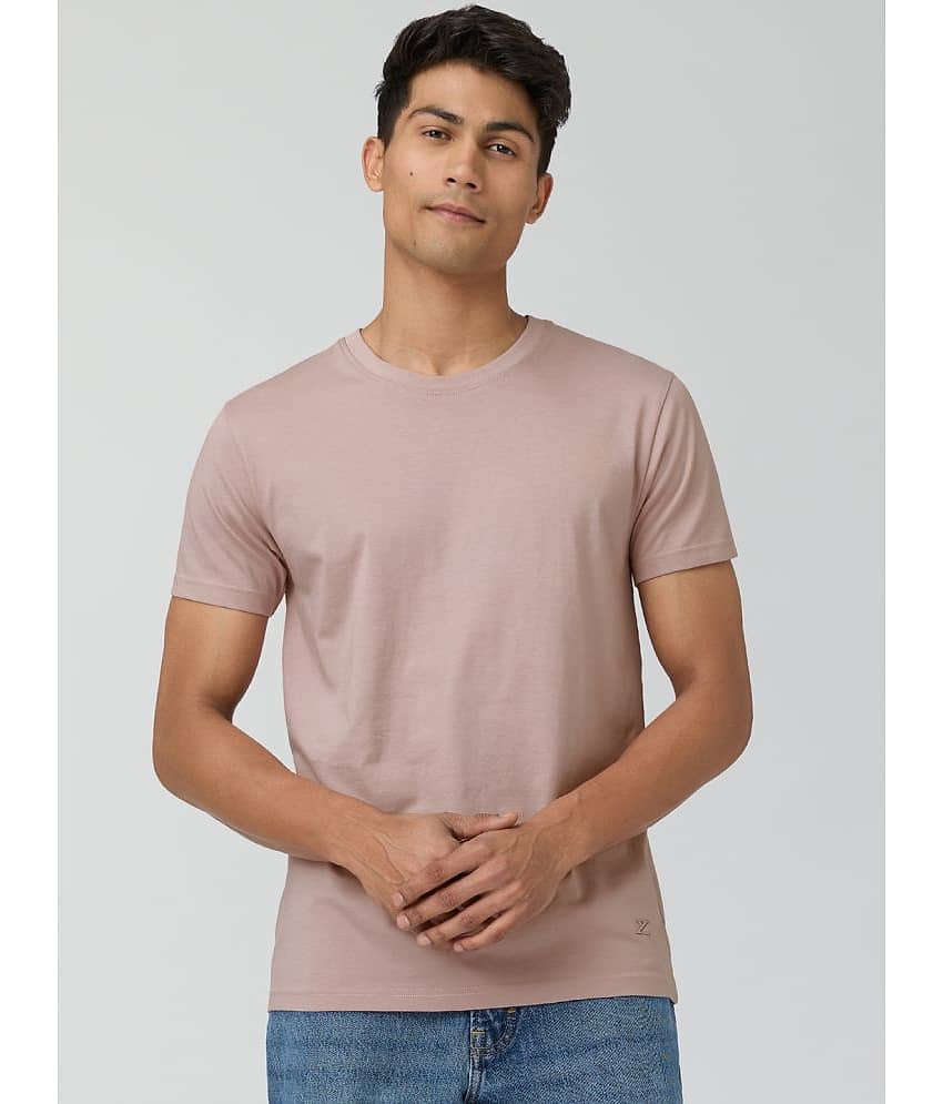 XYXX Pack of 1 Cotton Regular Fit Men's T-Shirt ( Peach )