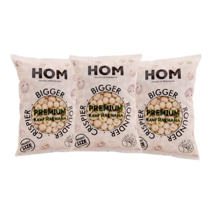 Raw Makhana (Pack of 3) - 600 gm - 600 gm - Pack of 3