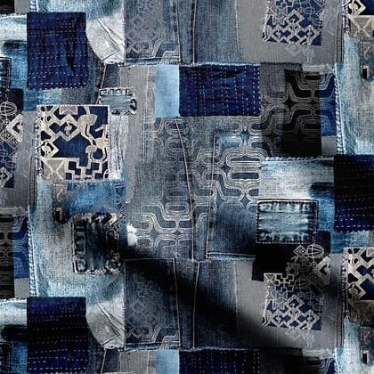 Shibori Boro Print-Cotton