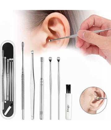 Stainless Steel Effective Ear Wax Cleaner Kit with a Storage Box (Pack of 6)