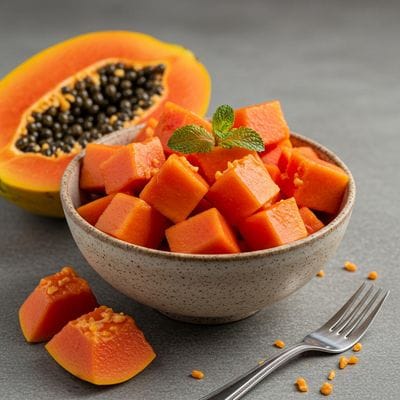 Papaya Fruit Bowl