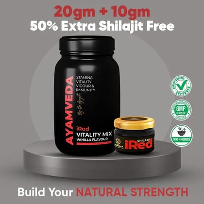 Shilajit Resin + Vitality Mix-1 Combo