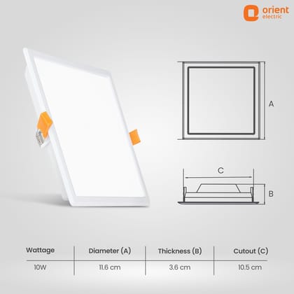 Eternal Backlit LED Recess Panel Square Light Eternal Backlit LED Recess Panel Square Light - 15W / Cool White