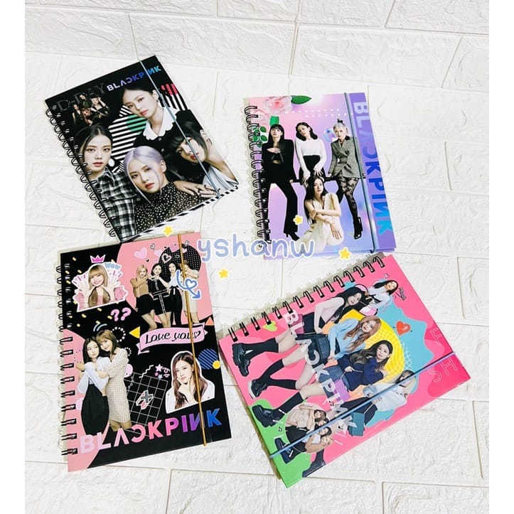 BLACKPINK Spiral Bounded Ruled Notebook ( Random design )