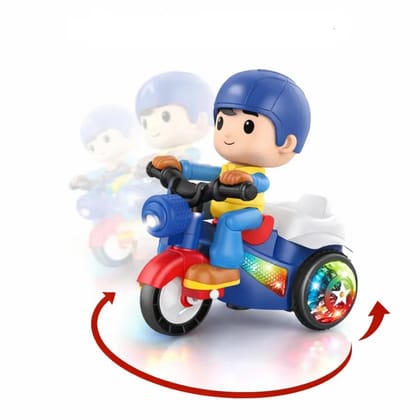 Braintastic Stunt Tricycle Bump and Go Toy for Kids | 360 Degree Rotating Dancing Motorcycle Bicycle with Flashing Lights Sound Music | Musical Moving Toy Vehicle Gift for Boys Girls Braintastic Stunt Tricycle Bump and Go Toy for Kids | 360 Degree Rotating Dancing Motorcycle Bicycle with Flashing Lights Sound Music | Musical Moving Toy Vehicle Gift for Boys Girls