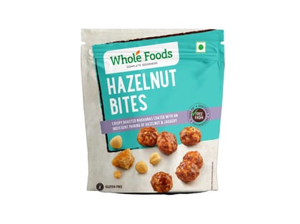Whole Foods Crispy Roasted Makhanas | Hazelnut Bites - 70G