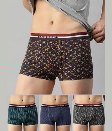 Pack of 2 Lux Cozi - Brown Cotton Men's Trunks
