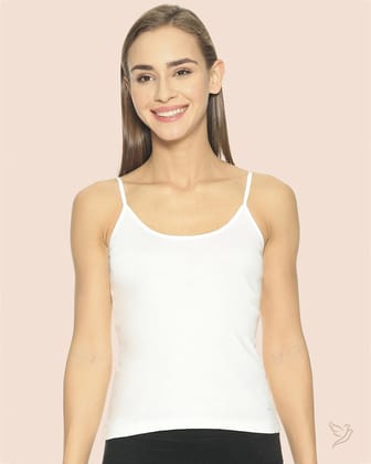 Spaghetti Cami With Adjuster - Pearl White-S / Pearl White