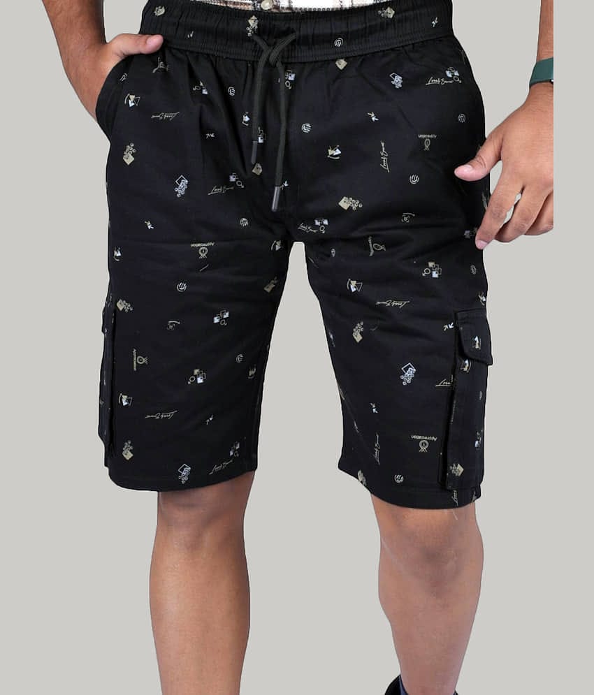 plounge Blue Cotton Blend Men's Shorts ( Pack of 1 )