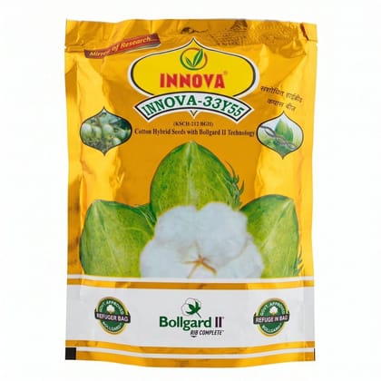 Innova-33Y55 Cotton Hybrid Seeds - 500 gm - 500 gm - One sealed packet