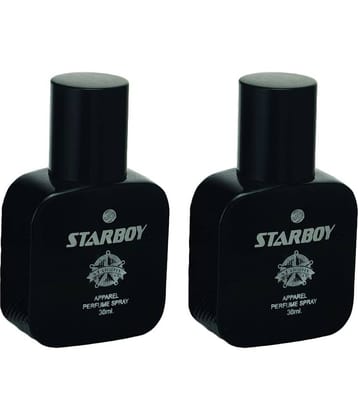 JD INTERNATIONAL STAR BOY BLACK Apparel Perfume For Men & Women Perfume 30 ml (Pack of 2)