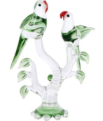 AFAST Green Glass Handicraft Showpiece - Pack of 1