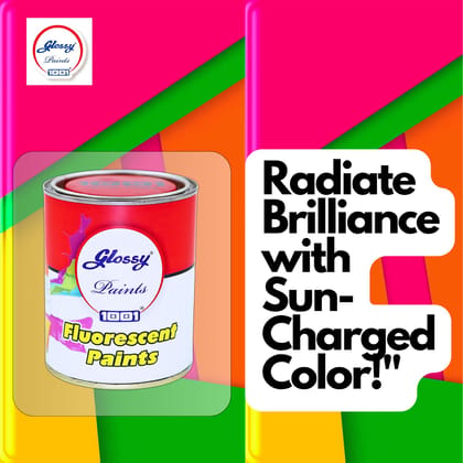 1001 Fluorescent Daylight Glow Paint | High Visibility | High Durability, Multi-Surface | interior/Exterior | Perfect for Marking | Weather Resistant | (Golden Yellow, 500gms)