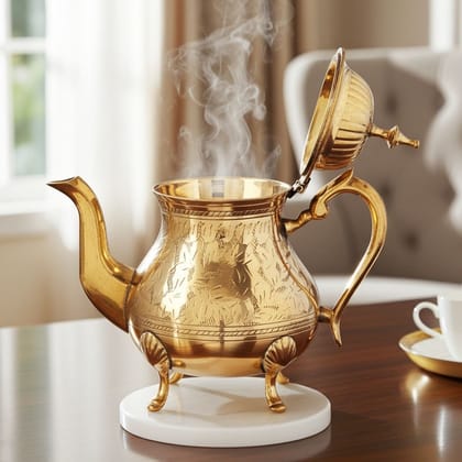 Brass Tea Pot Kettle, 650 Ml (ZMAS274 B)