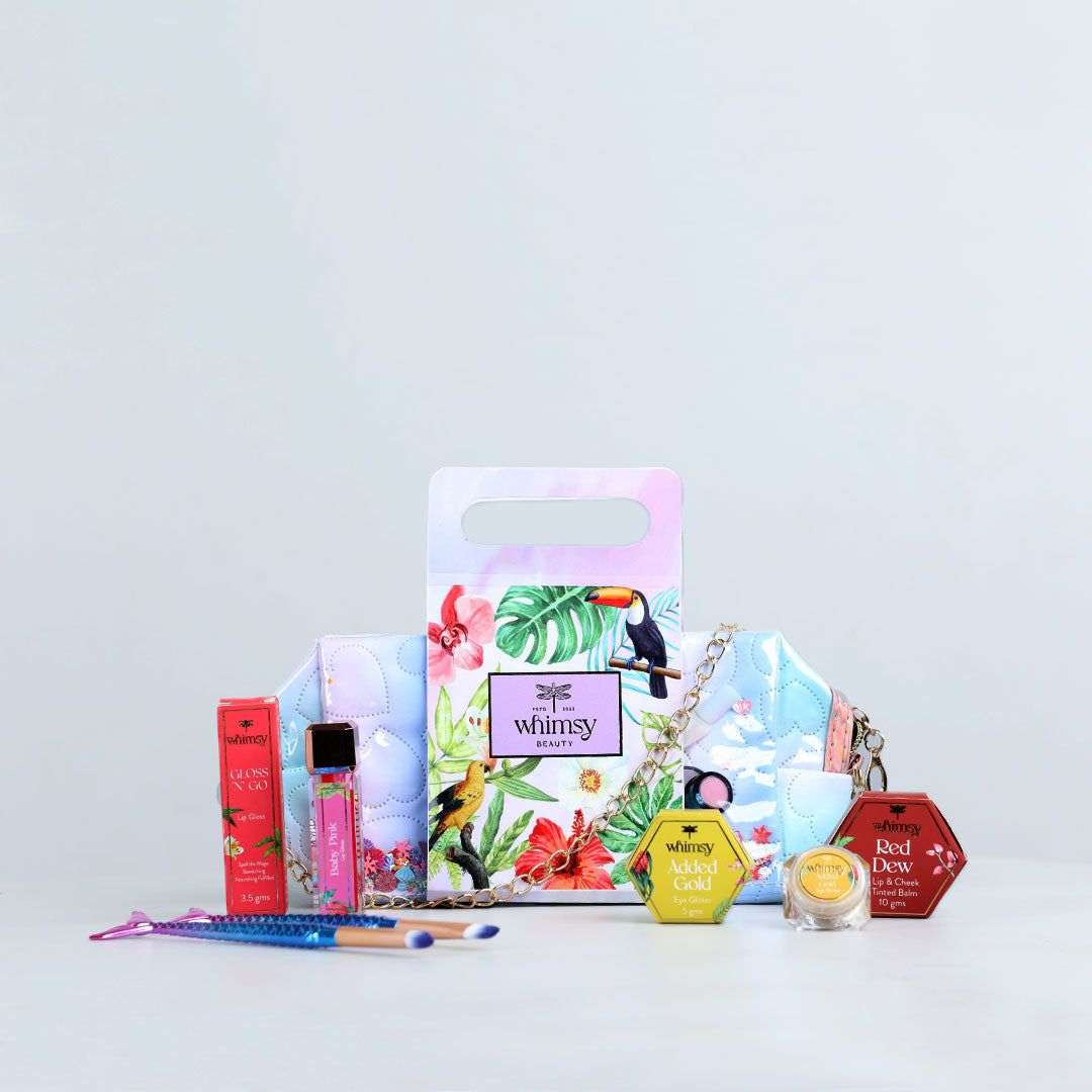 Trio Colour Pouch Beauty Kit - For Girls (pack of 4)