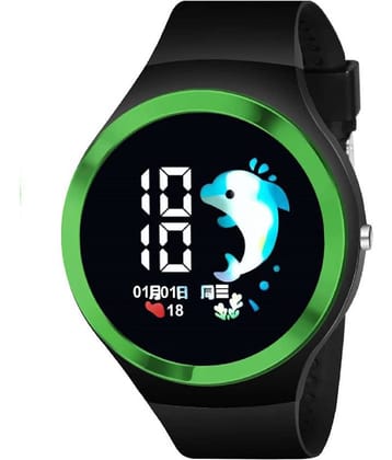 Renaissance Traders - Black Silicon Digital Men's Watch