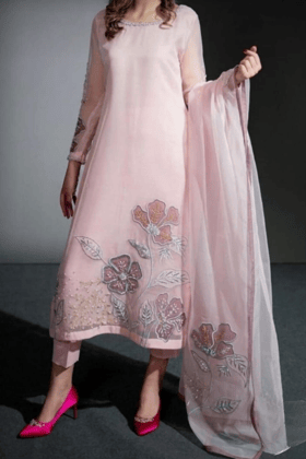Embroidered Designer Patch work Outfit-XS