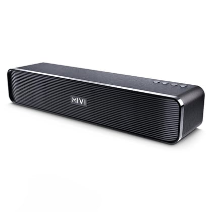 Mivi Fort H30 Portable Bluetooth Speakers Soundbar [Newly launched] 30W Bluetooth Soundbar for Campus Life, 2.0 Channel, Sleek Design, 6 Hours Playtime Mivi Fort H30 Portable Bluetooth Speakers Soundbar [Newly launched] 30W Bluetooth Soundbar for Campus 