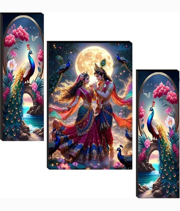 MahiArt Radha Krishna Wall Paintings Without Frame 30x1x45 (cm)
