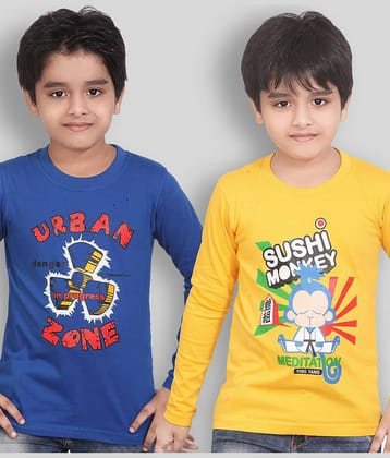 Dongli Pack of 3 Boys Cotton T-Shirt ( Multi Color )