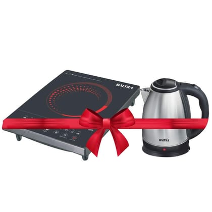 Baltra Touch Pro 1800Watt Induction Cooktop Touch Button with 1100Watt 1.8 LTR Electric Kettle Combo