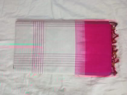 Handloom Cotton Saree Traditional Indian Ethnic Wear